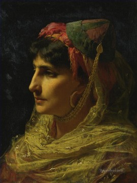 女性の肖像 フレデリック・アーサー・ブリッジマン アラブ Oil Paintings
